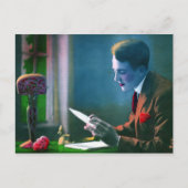 Romantic Letter Writer Briefkaart (Voorkant)