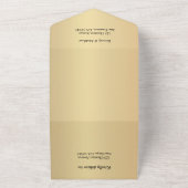 Romantic Lighthouse Coastal Wedding All In One Uitnodiging (Buitenkant)