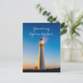 Romantic Lighthouse Love Quote Valentijnsdag Briefkaart (Staand voorkant)