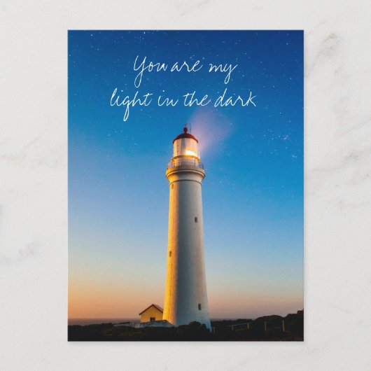 Romantic Lighthouse Love Quote Valentijnsdag Briefkaart (Voorkant)