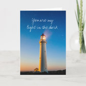 Romantic Lighthouse Love Quote Valentijnsdag Feestdagen Kaart (Voorkant)