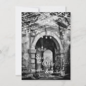 Romantic Lights Gothic Archway Wedding Save the Da Kaart (Voorkant)