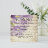 Romantic Lilies Wedding Vow Renewal Kaart (Staand voorkant)