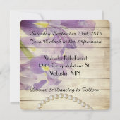 Romantic Lilies Wedding Vow Renewal Kaart (Achterkant)