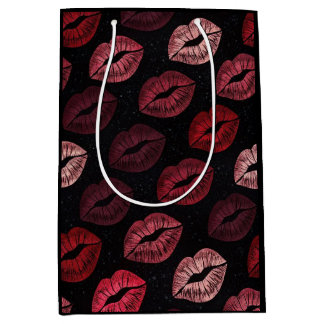Romantic Lip Print Gift Bag Medium Cadeauzakje