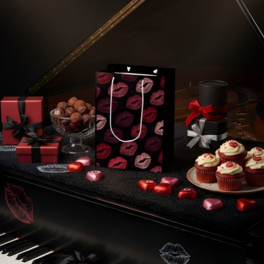Romantic Lip Print Gift Bag Medium Cadeauzakje