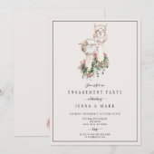 Romantic Llama-bridal verlofpartij Kaart (Voorkant / Achterkant)