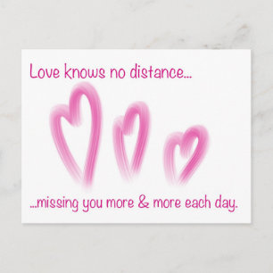 Romantic Long Distance Relatie Briefkaart