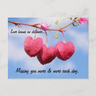 Romantic Long Distance Relatie Briefkaart