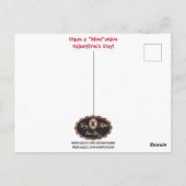 Romantic Longhorn Koe Valentijn Briefkaart (Achterkant)