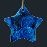 Romantic Love Blue Glitter Glamour Rozen Keramisch Ornament<br><div class="desc">Romantic Love Blue Glitter Glamour Rozen</div>