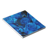 Romantic Love Blue Glitter Glamour Rozen Notitieblok (Schuin)