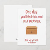 Romantic Love Card for Couples, Valentine’s Gift Feestdagenkaart (Voorkant / Achterkant)