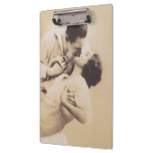 Romantic Love Couple Kissing vintage illustration Klembord (Links)