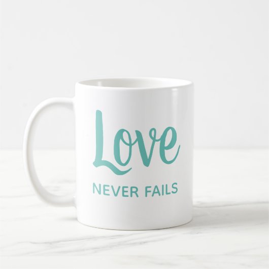 Romantic Love faalt nooit Relatie Gift Koffiemok (Links)