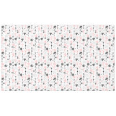 Romantic Love Gift Tablecloth Pink Black Hearts Tafelkleed (Voorkant (Horizontaal))