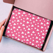 Romantic Love Hearts Pink White Girly Valentijn Tissuepapier