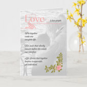 Romantic Love is US Greeting from Soul Sonnets™ Kaart (Gele Bloem)