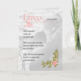 Romantic Love is US Greeting from Soul Sonnets™ Kaart