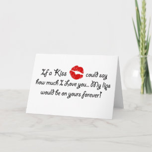 Romantic Love Kiss Quote Kissing Romance quota Kaart