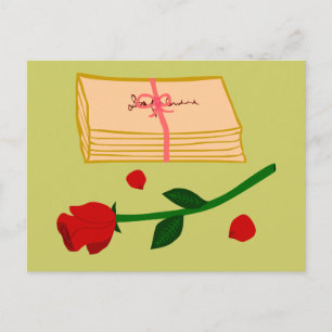 Romantic Love Letters Briefkaart