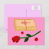 Romantic Love Letters Briefkaart (Voorkant / Achterkant)