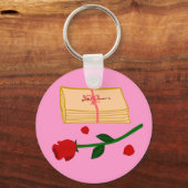 Romantic Love Letters Sleutelhanger (Voorkant)