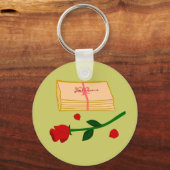 Romantic Love Letters Sleutelhanger (Voorkant)