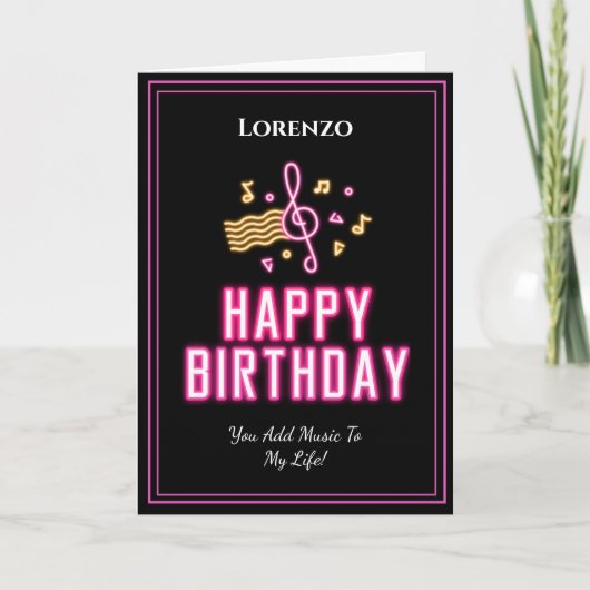 Romantic Love Man Lieverd Birthday Personaliseren Kaart (Voorkant)