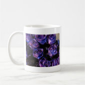 Romantic Love Paarse Valentijn Glitter Rozen Koffiemok (Links)