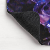 Romantic Love Paarse Valentijn Glitter Rozen Muismat (Hoek)