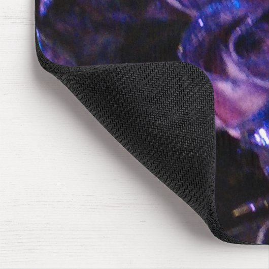 Romantic Love Paarse Valentijn Glitter Rozen Muismat (Hoek)