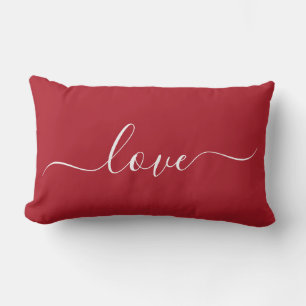 Romantic Love Pillow Red en White Kussen