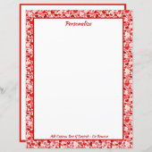 Romantic Love Pink Red Hearts Valentine Day (Voorkant / Achterkant)