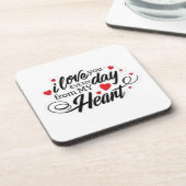 Romantic Love Quote Bier Onderzetter (Linkerzijde)