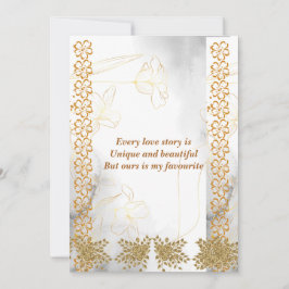 Romantic Love Quote Floral Gold Husband Valentijns