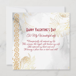 Romantic Love Quote Floral Gold Valentijn