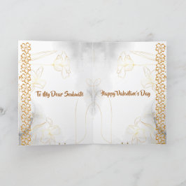 Romantic Love Quote Soulmate Floral Valentijn Feestdagen Kaart