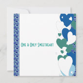 Romantic Love Quote Sweeping Heart Valentijn Kaart (Achterkant)