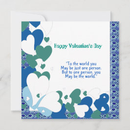 Romantic Love Quote Sweeping Heart Valentijn Kaart