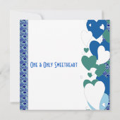 Romantic Love Quote Sweeping Heart Valentijn Kaart (Achterkant)