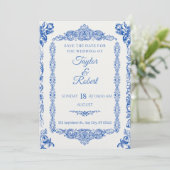 Romantic Love Quote Wedding Invitation Kaart (Staand voorkant)
