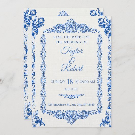 Romantic Love Quote Wedding Invitation Kaart (Voorkant / Achterkant)
