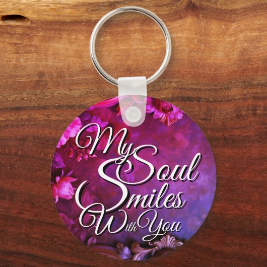 Romantic Love Quotes Valentine's Sleutelhanger (Voorkant)