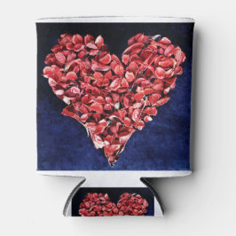 Romantic Love Roos Petal Red Heart Blikjeskoeler