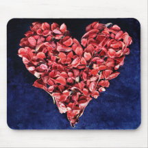 Romantic Love Roos Petal Red Heart