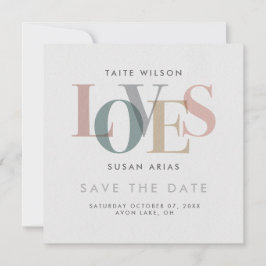 Romantic Love Save the Date