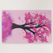 Romantic Love Tree - Tekening Art Collectie - Legpuzzel (Horizontaal)