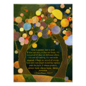 Romantic Love Trees Wedding Keepslag | Ceremonie Poster (Voorkant)