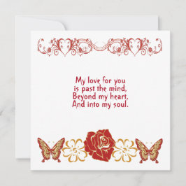 Romantic Love You Citate Soulmate Floral Custom